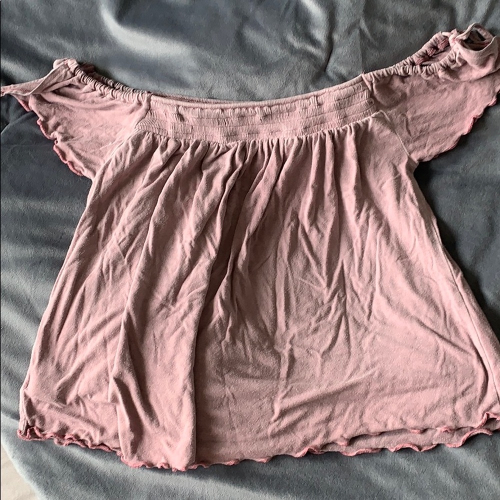 Purple Off Shoulder American Eagle Top